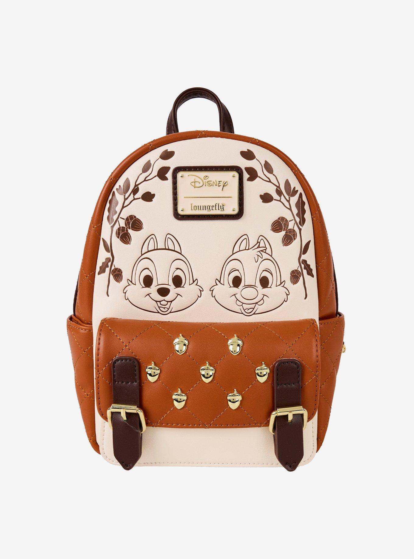 Loungefly Disney Chip & Dale Quilted Pocket Mini Backpack