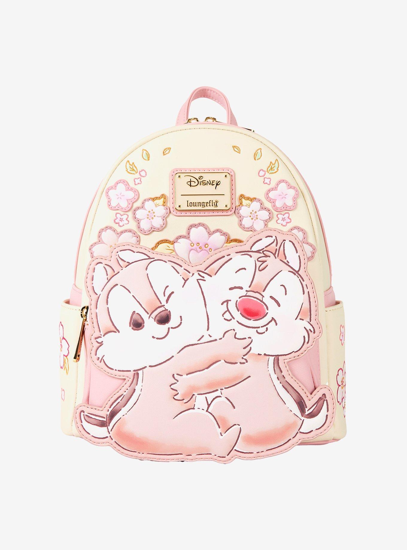 【Loungefly】Disney チップとデール さくら バックパック Loungefly Disney Chip & Dale Cherry Blossom Mini Backpack