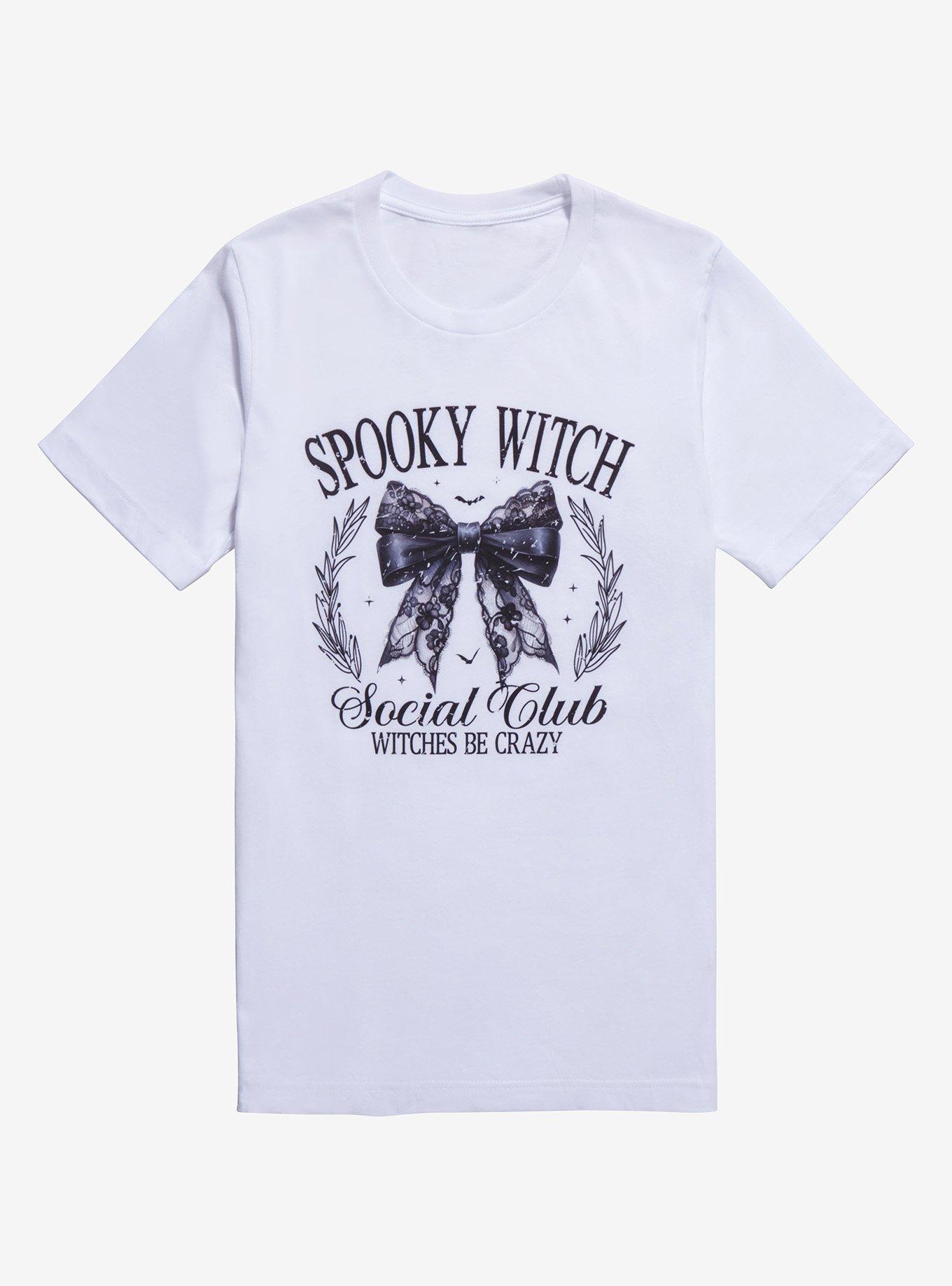 Spooky Witch Social Club Boyfriend Fit Girls T-Shirt, , hi-res