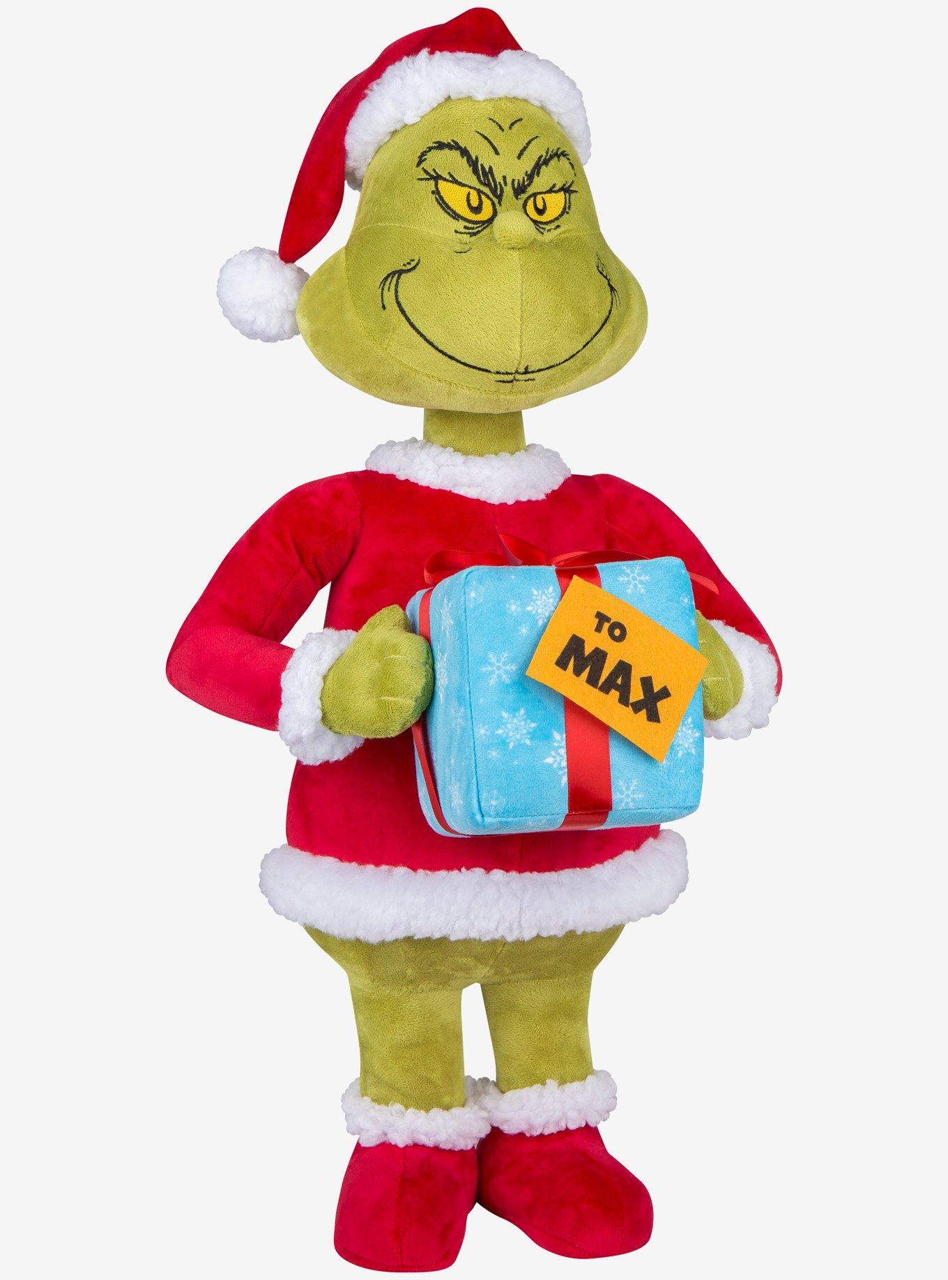 The Grinch with Present Holiday Greeter, , hi-res