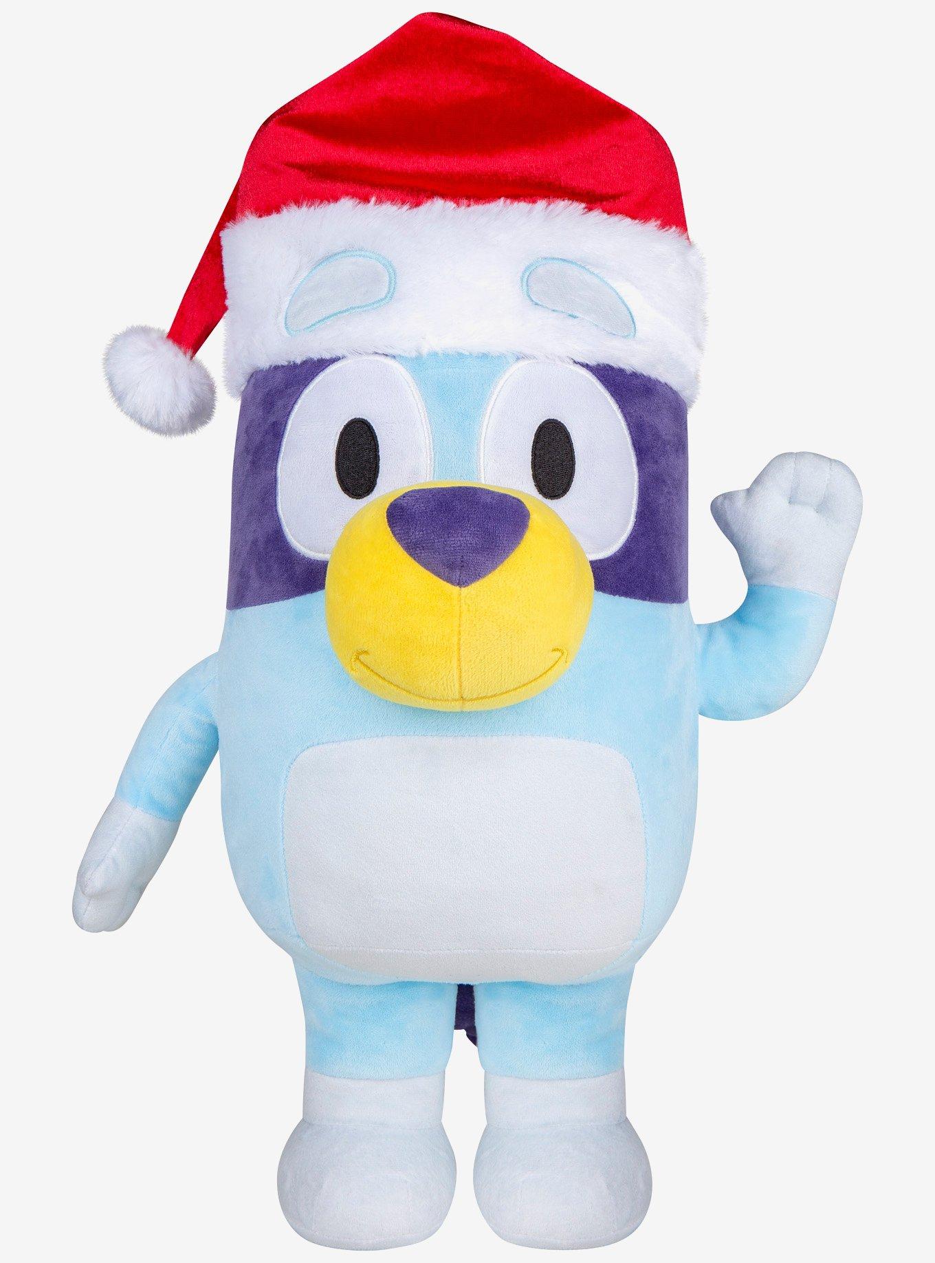 Bluey with Santa Hat Holiday Greeter, , hi-res