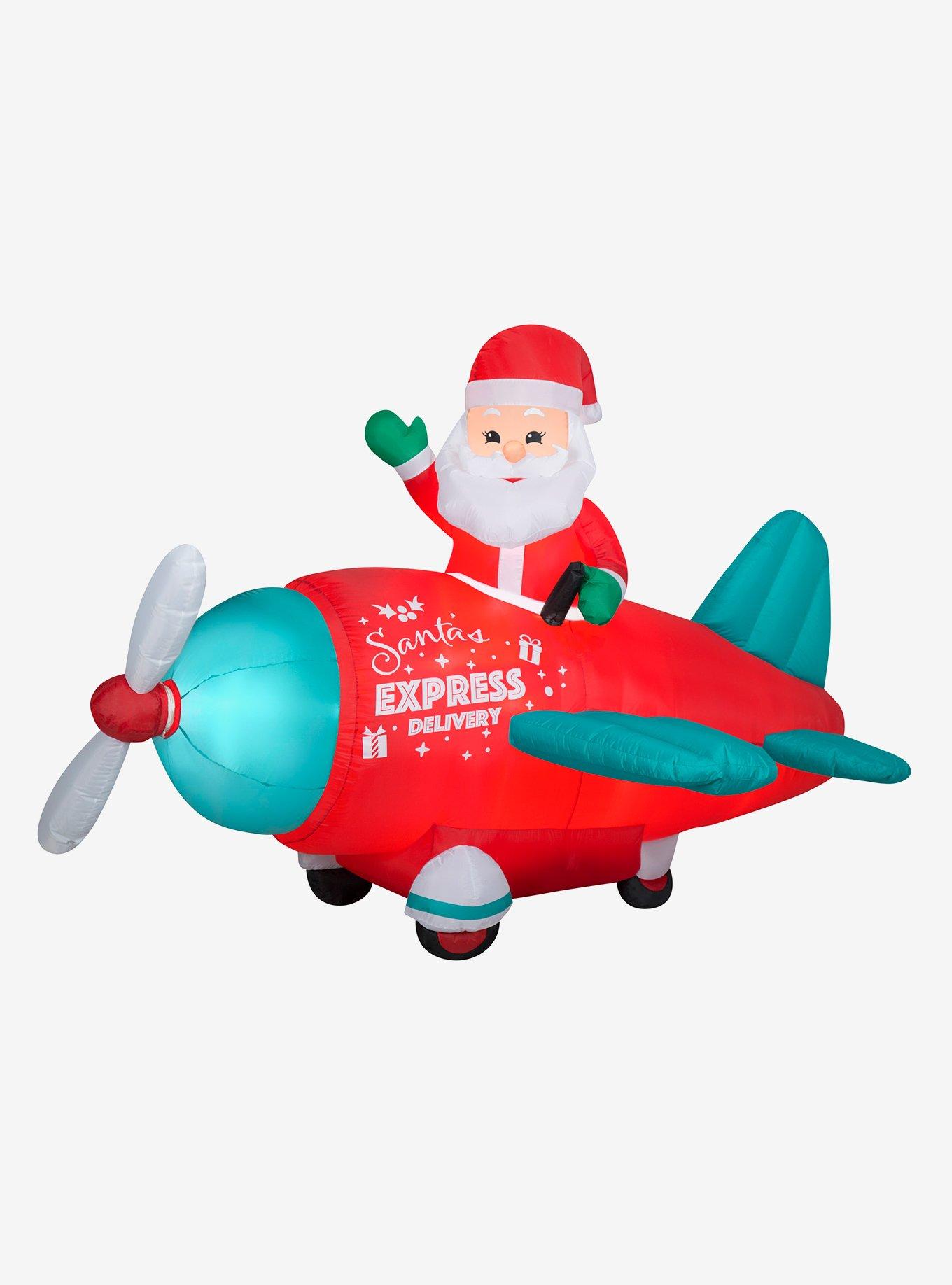 Santa's Express Delivery Animated Airblown, , hi-res