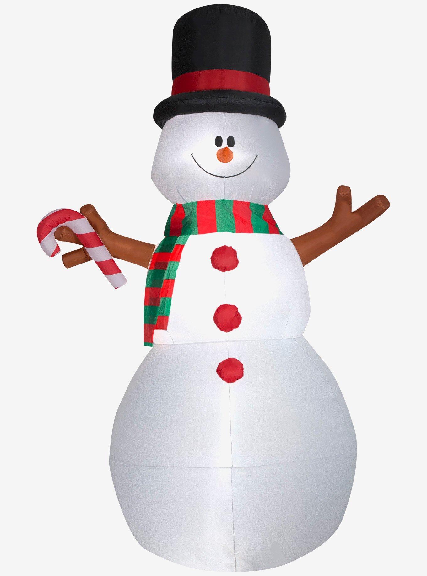 Swiveling Snowman Airblown Animated, , hi-res