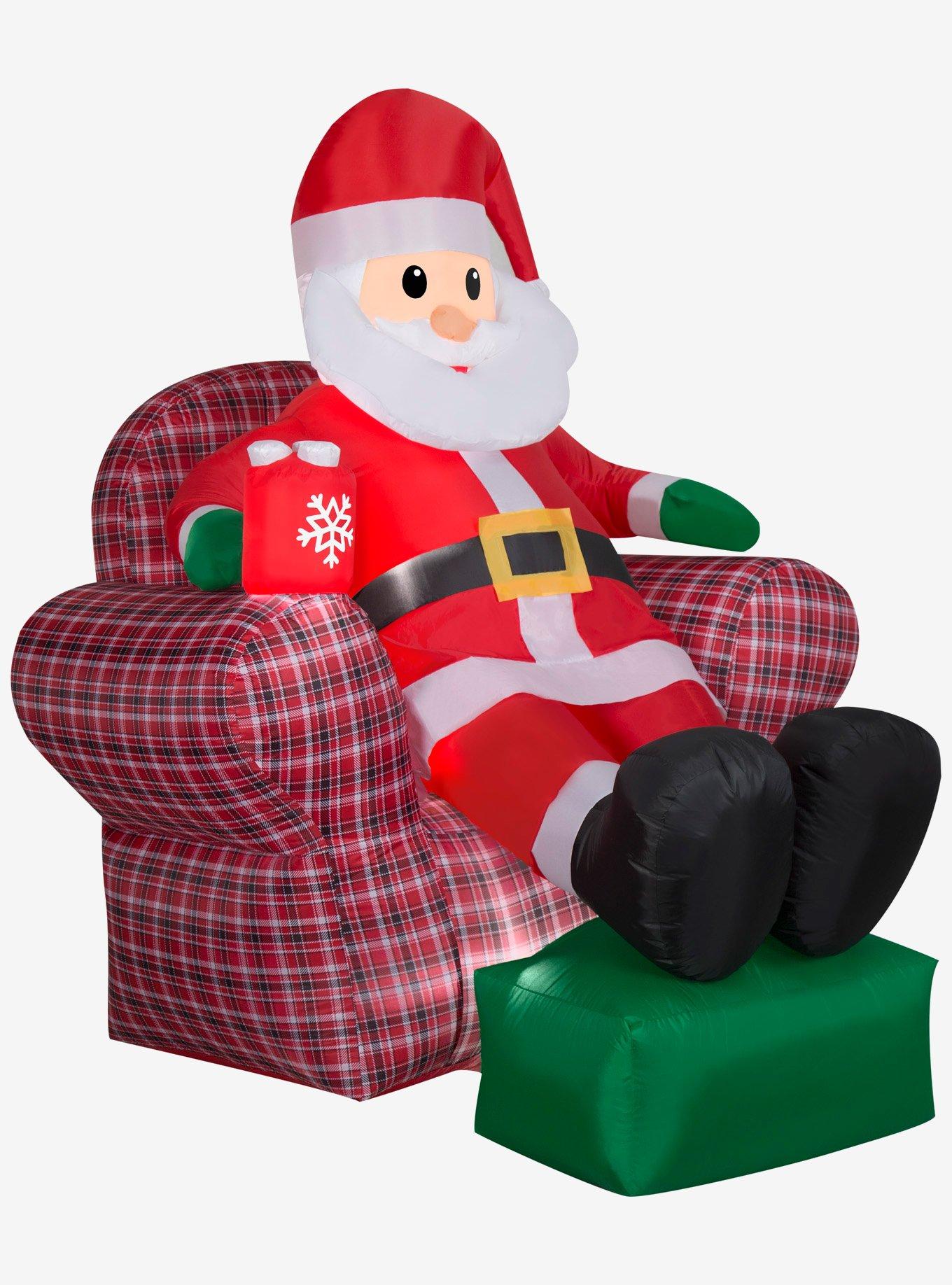 Santa in Recliner Airblown, , hi-res