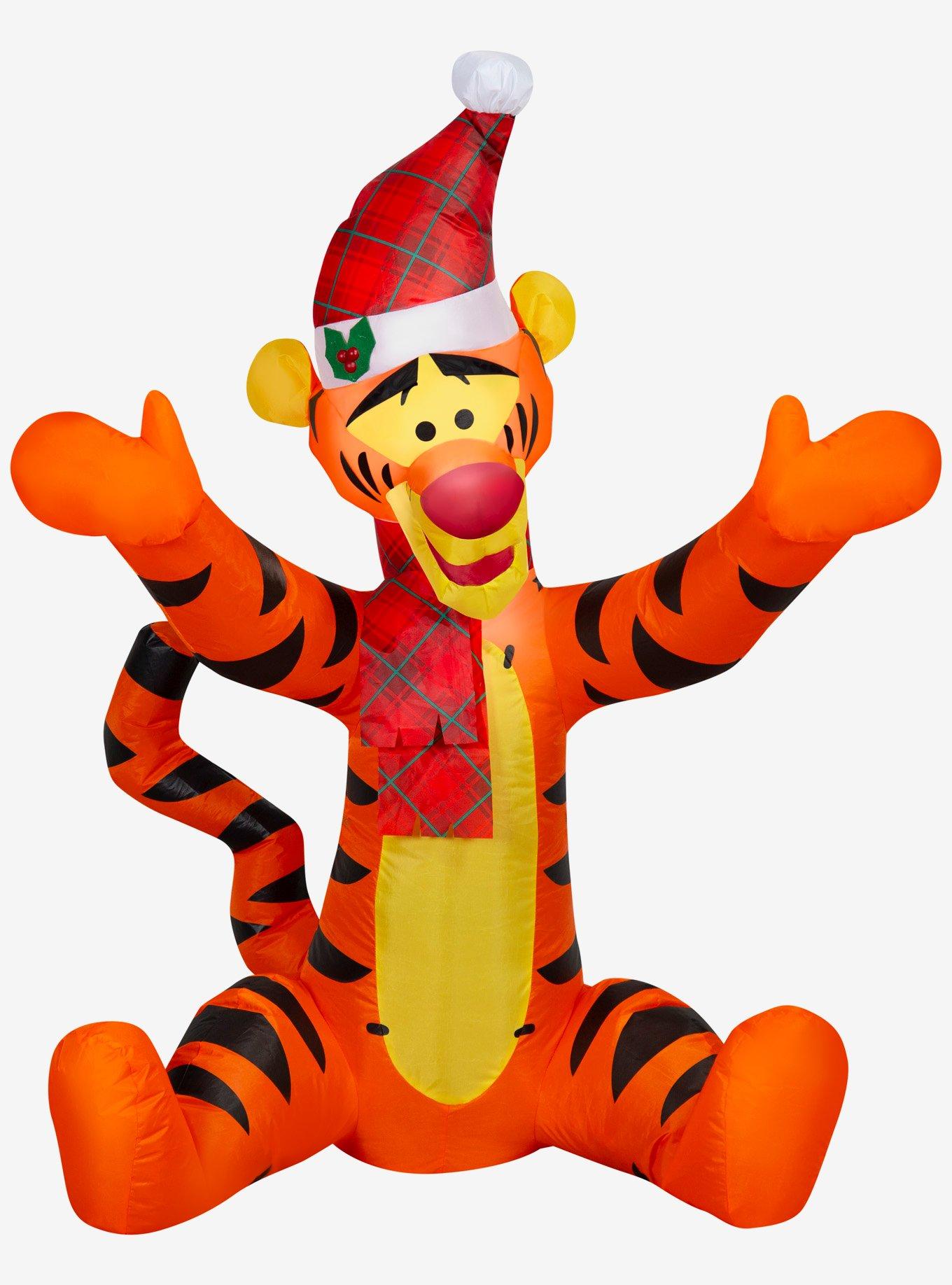 Disney Winnie the Pooh Tigger in Santa Hat Airblown, , hi-res