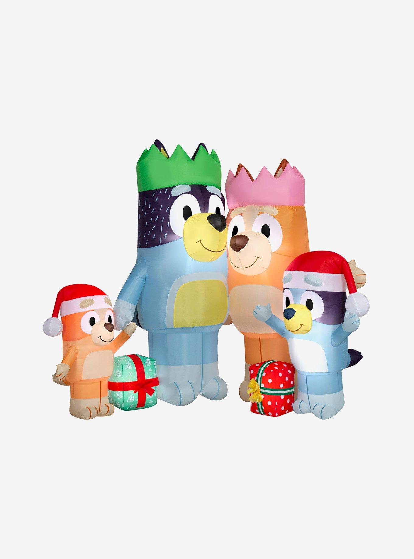 Bluey and Family Scene Christmas Airblown, , hi-res