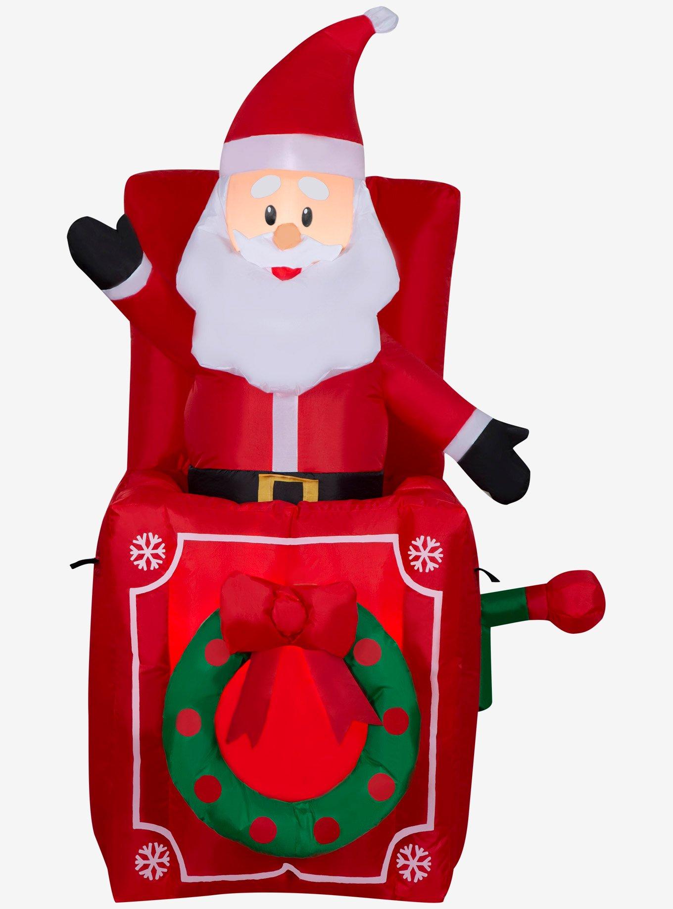 Santa in Pop-Up Box Animated Airblown, , hi-res