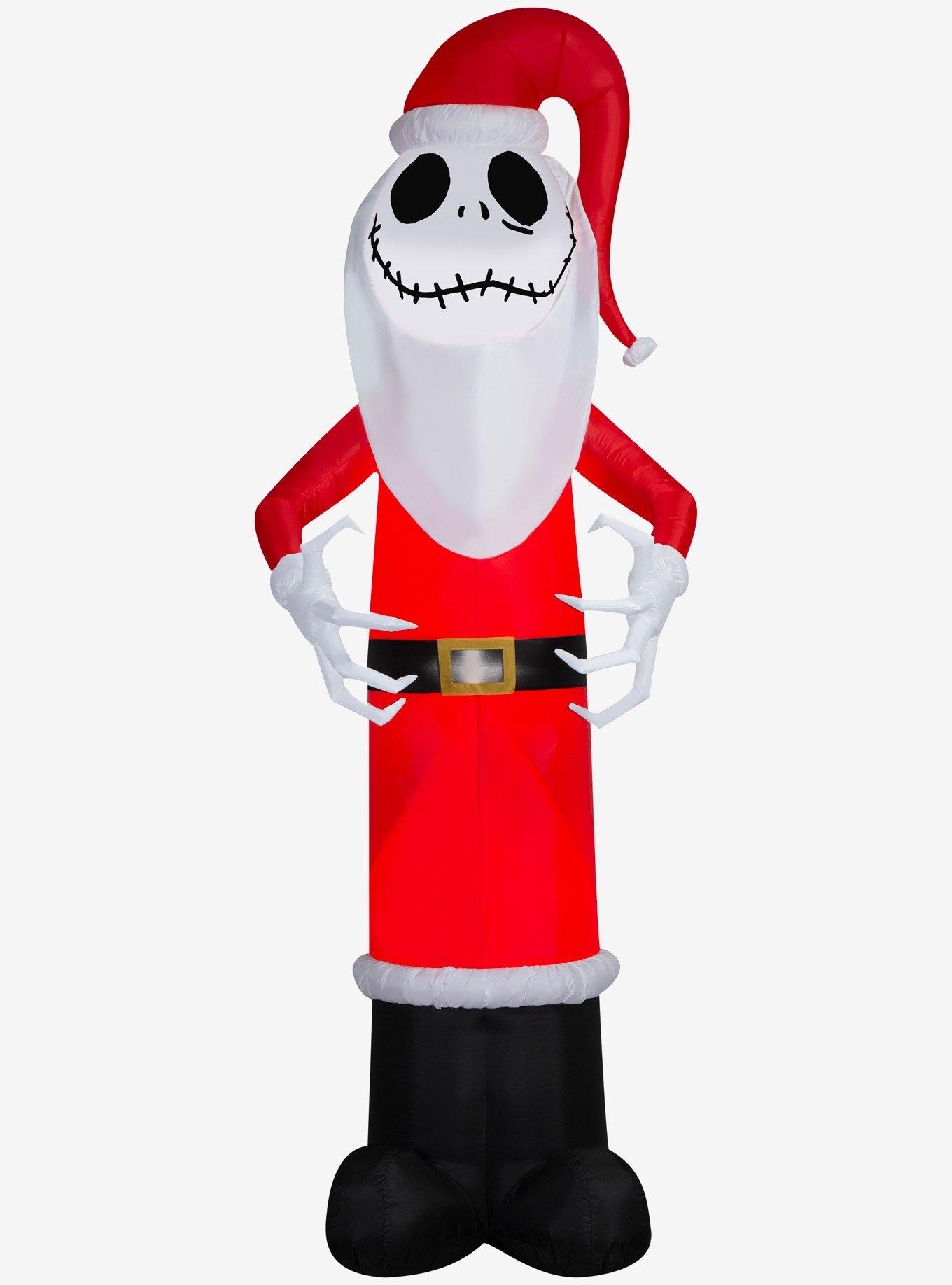 Disney Nightmare Before Christmas Giant Jack in Santa Outfit Airblown, , hi-res