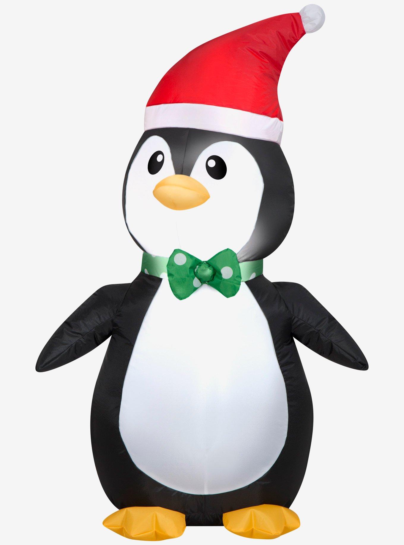 Penguin in Santa Hat Airblown, , hi-res