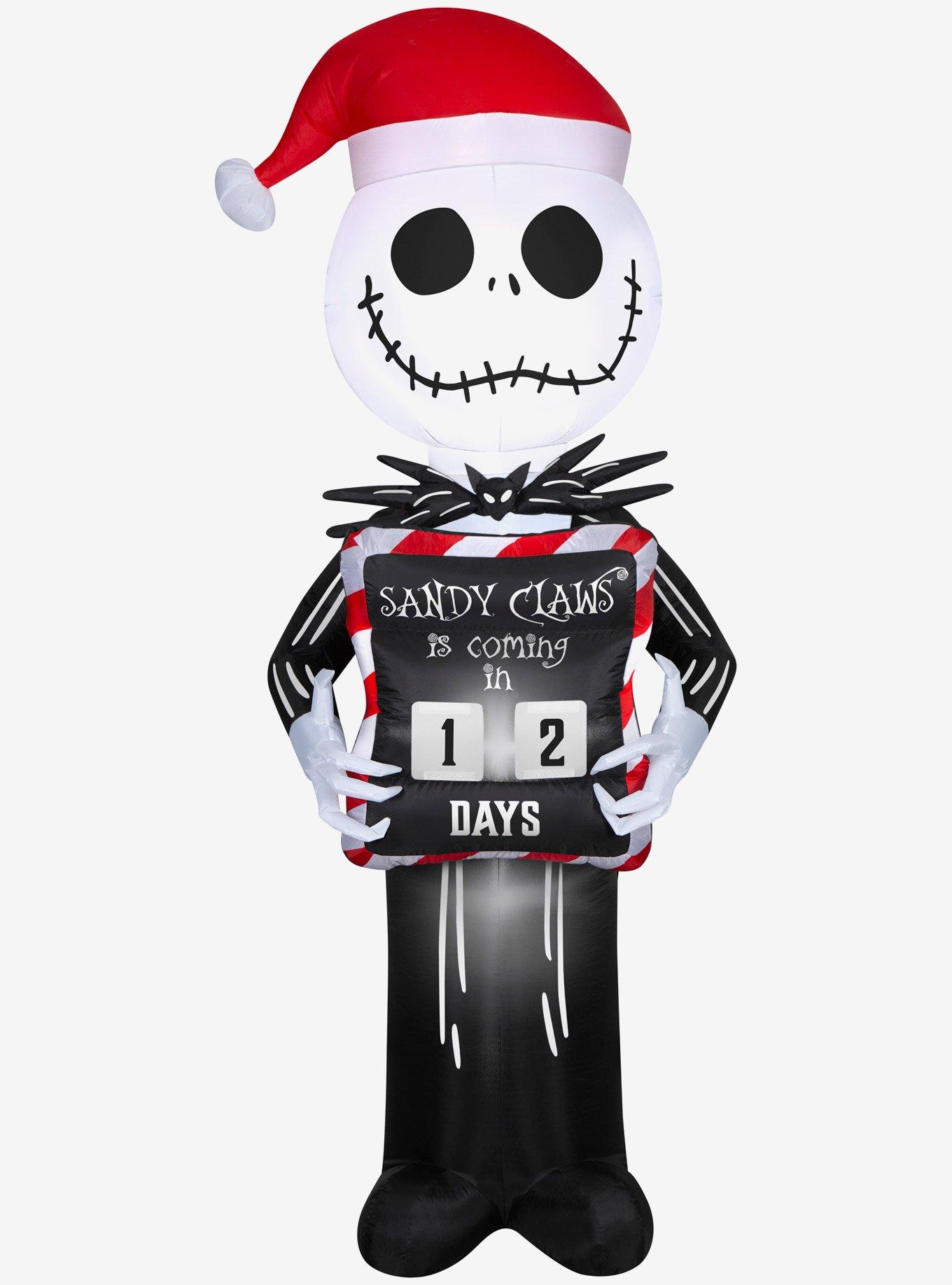 Disney Nightmare Before Christmas Jack with Christmas Countdown Airblown, , hi-res