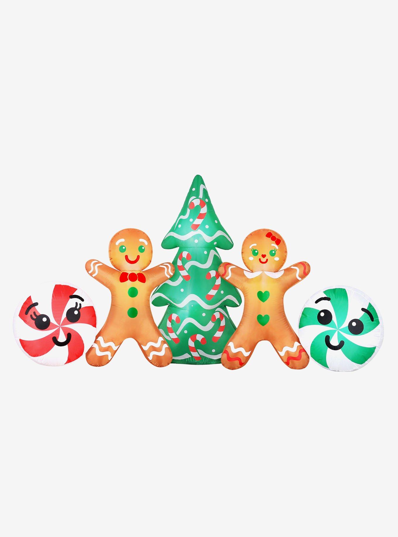 Gingerbread Couple Scene Airflowz Inflatable, , hi-res