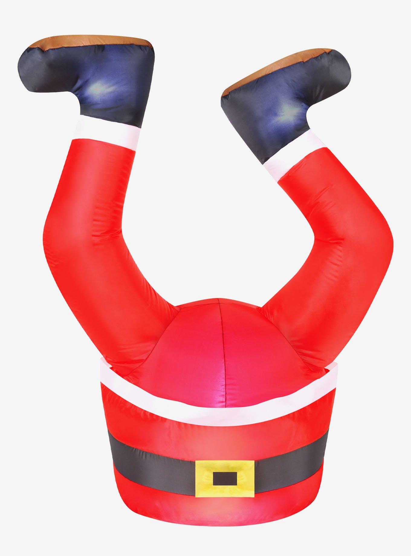 Santa Legs 3.5ft Inflatable, , hi-res