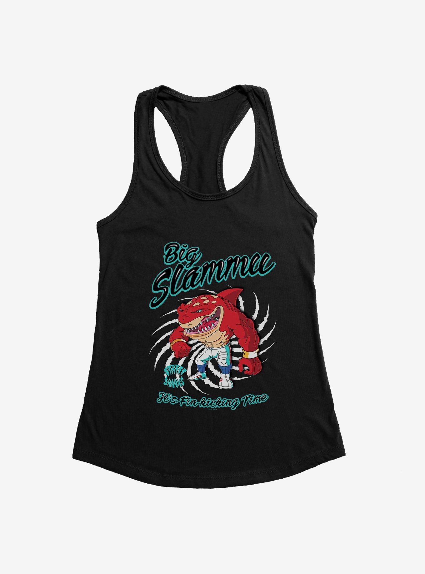 Street Sharks Big Slammu It?s Fin Kicking Time Womens Tank Top, , hi-res