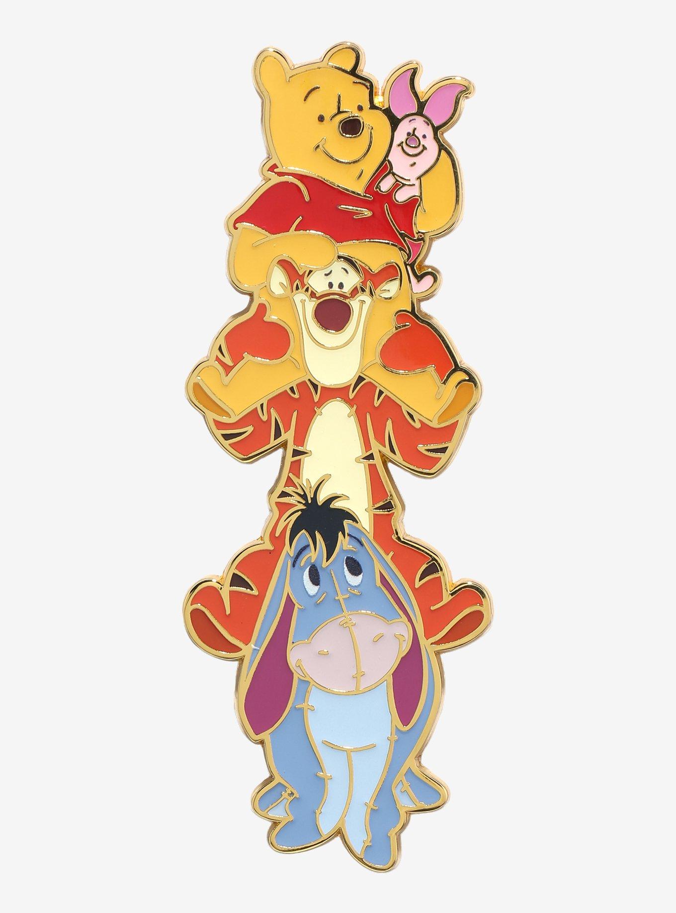 Disney Winnie the Pooh Stacked Characters Enamel Pin, , hi-res