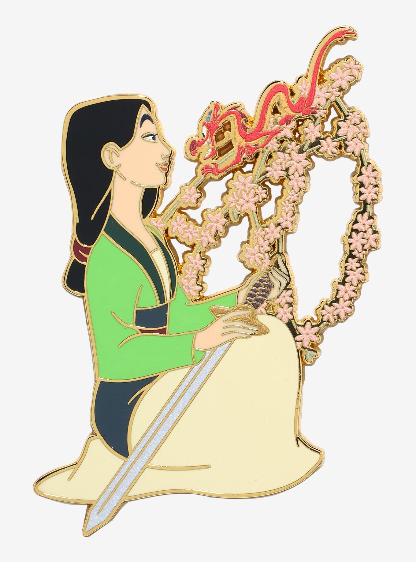 Disney Mulan Mushu & Mulan Enamel Pin, , hi-res