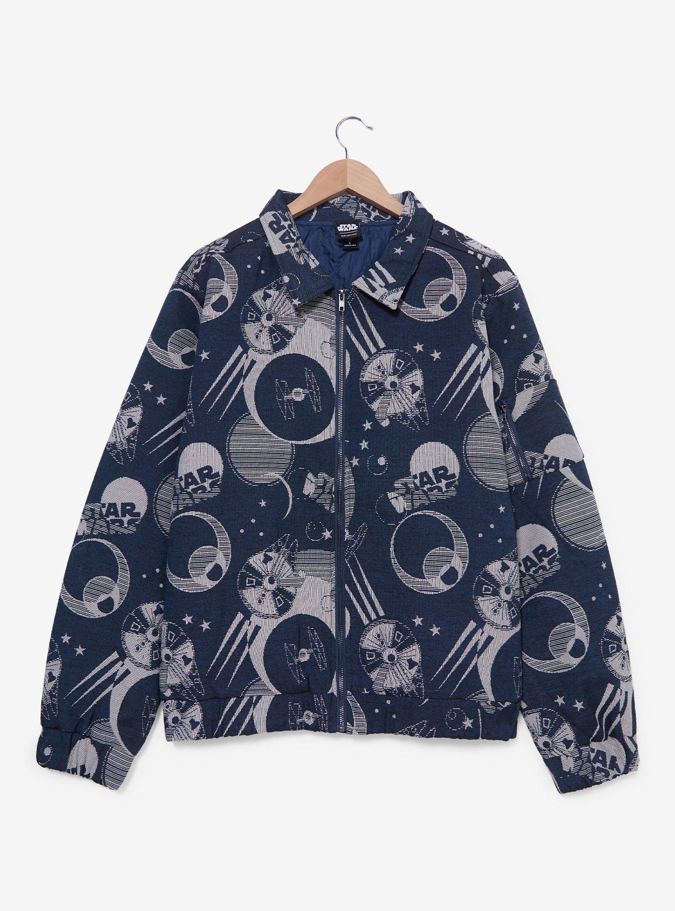 Star Wars Denim Jacquard Scenic Jacket — BoxLunch Exclusive, , hi-res