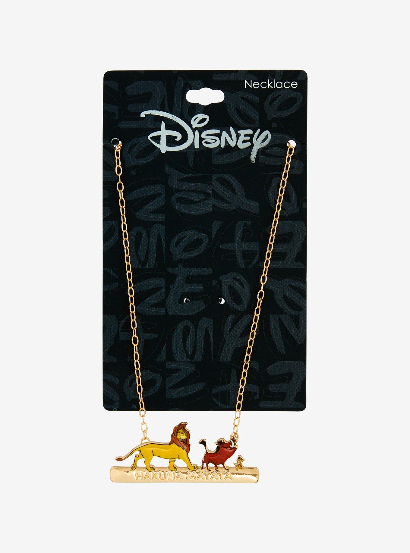 Disney The Lion King Characters Hakuna Matata Necklace, , hi-res