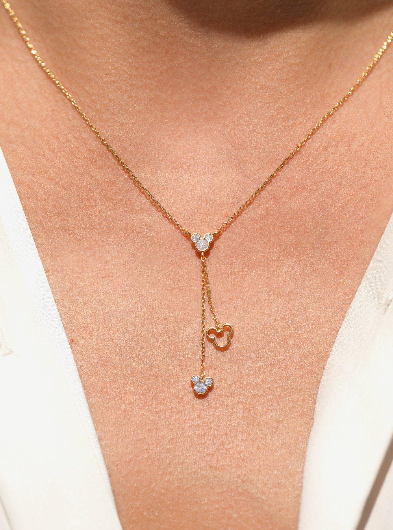 Girls Crew Disney Mickey Mouse Ears Necklace &mdash; BoxLunch Exclusive, , hi-res