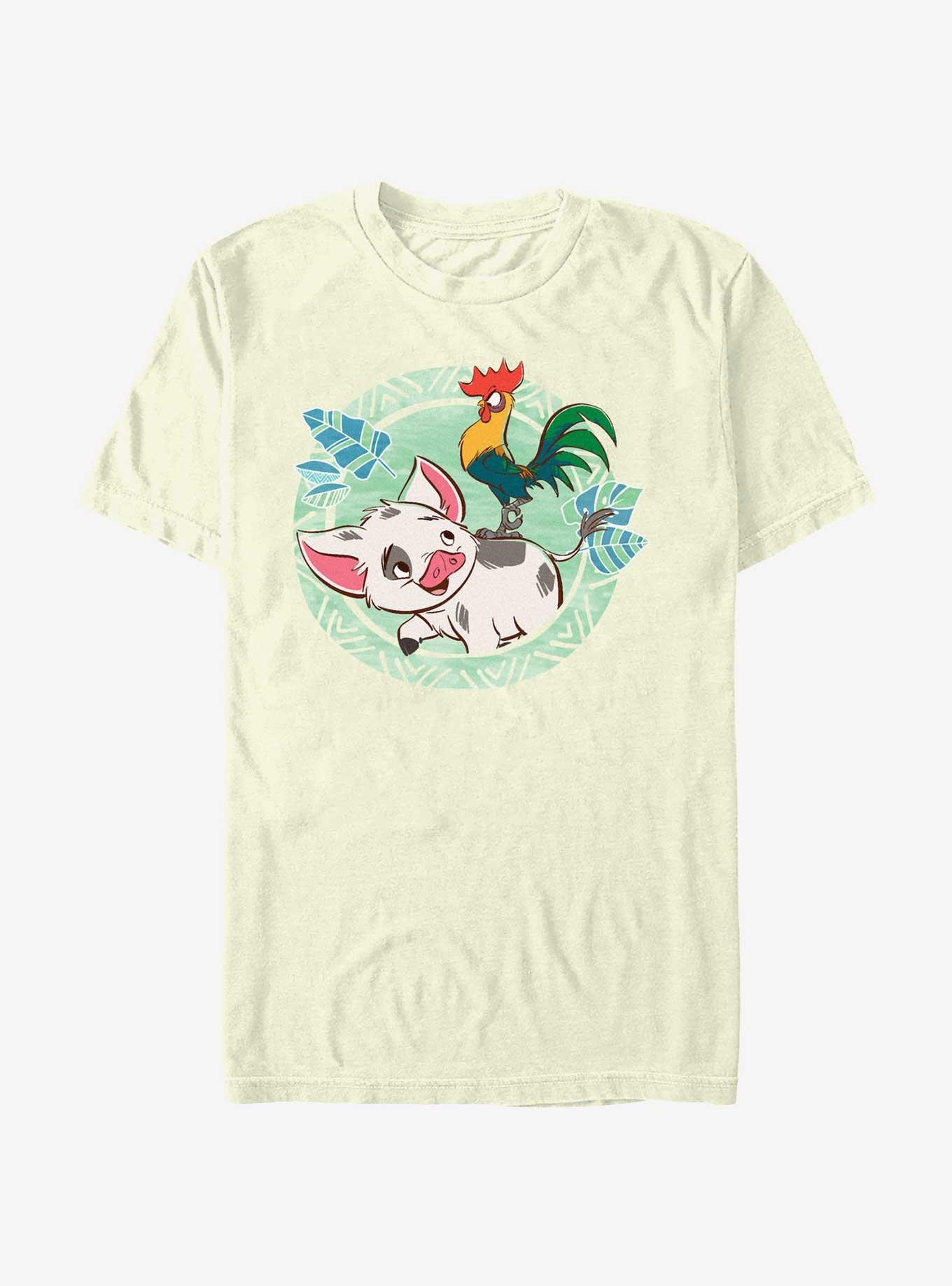 Disney Moana Pua And Hei Hei T-Shirt, NATURAL, hi-res