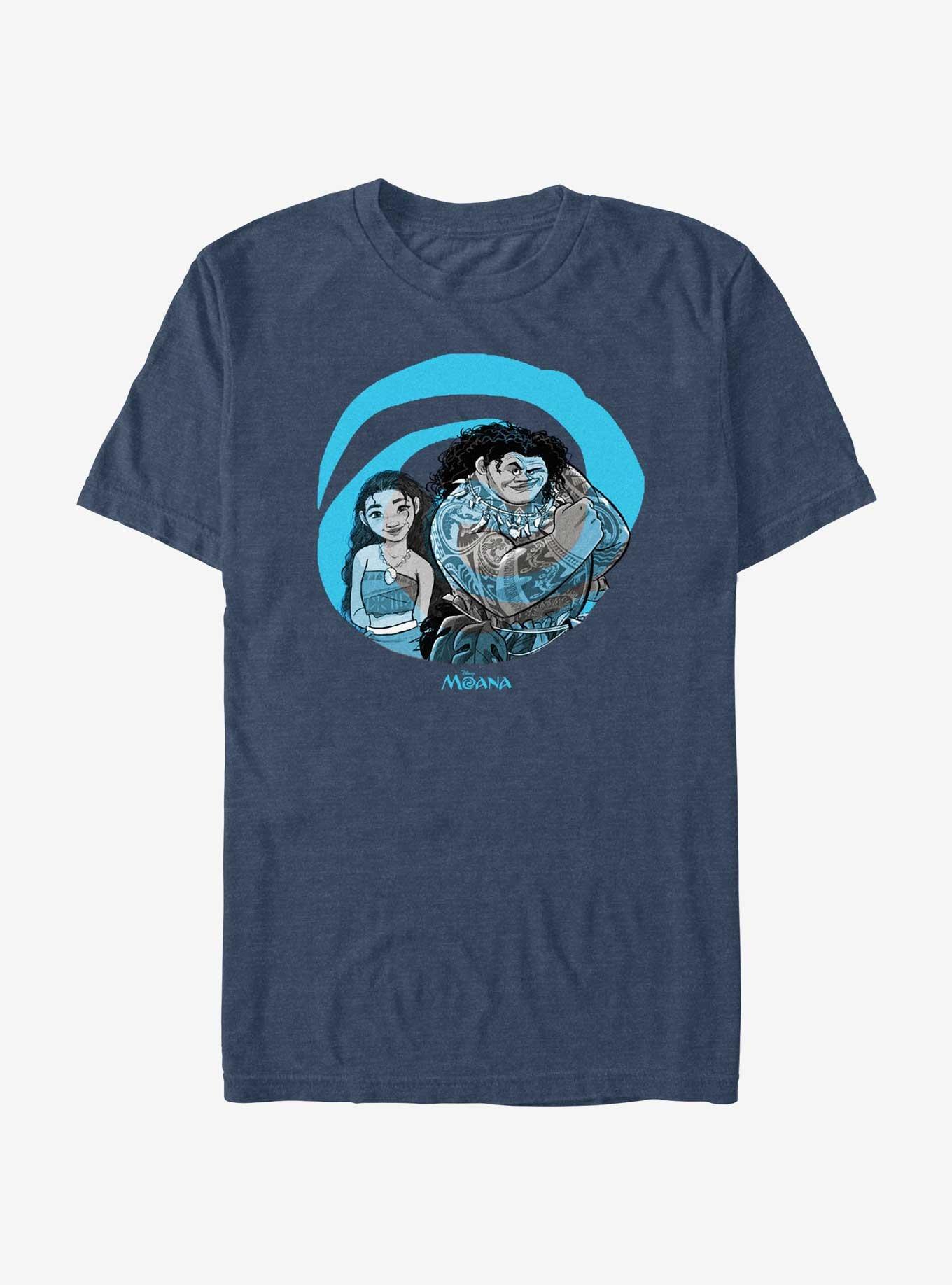 Disney Moana And Maui Swirl T-Shirt, , hi-res