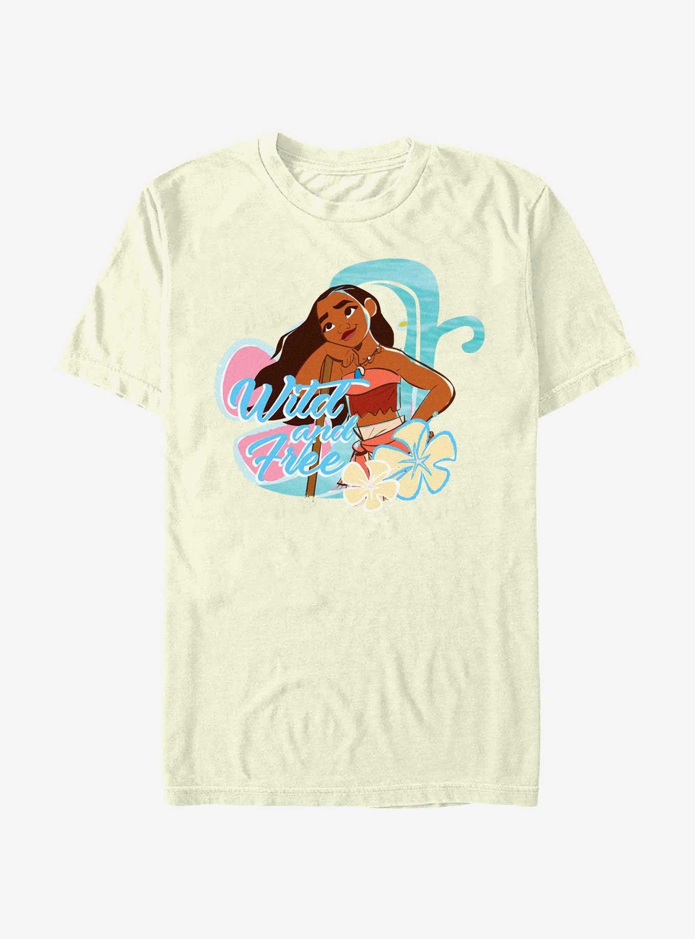 Disney Moana Wild And Free T-Shirt, NATURAL, hi-res