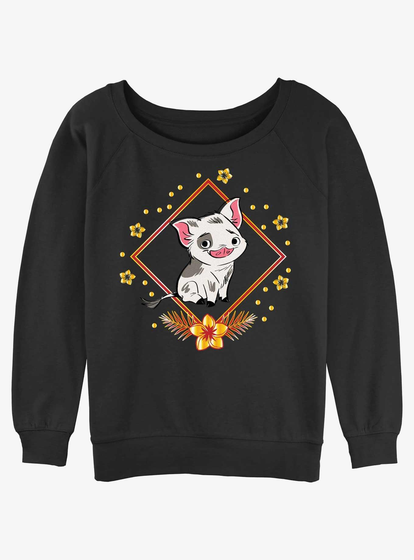 Disney Moana Pua Chinese New Year Girls Slouchy Sweatshirt, , hi-res