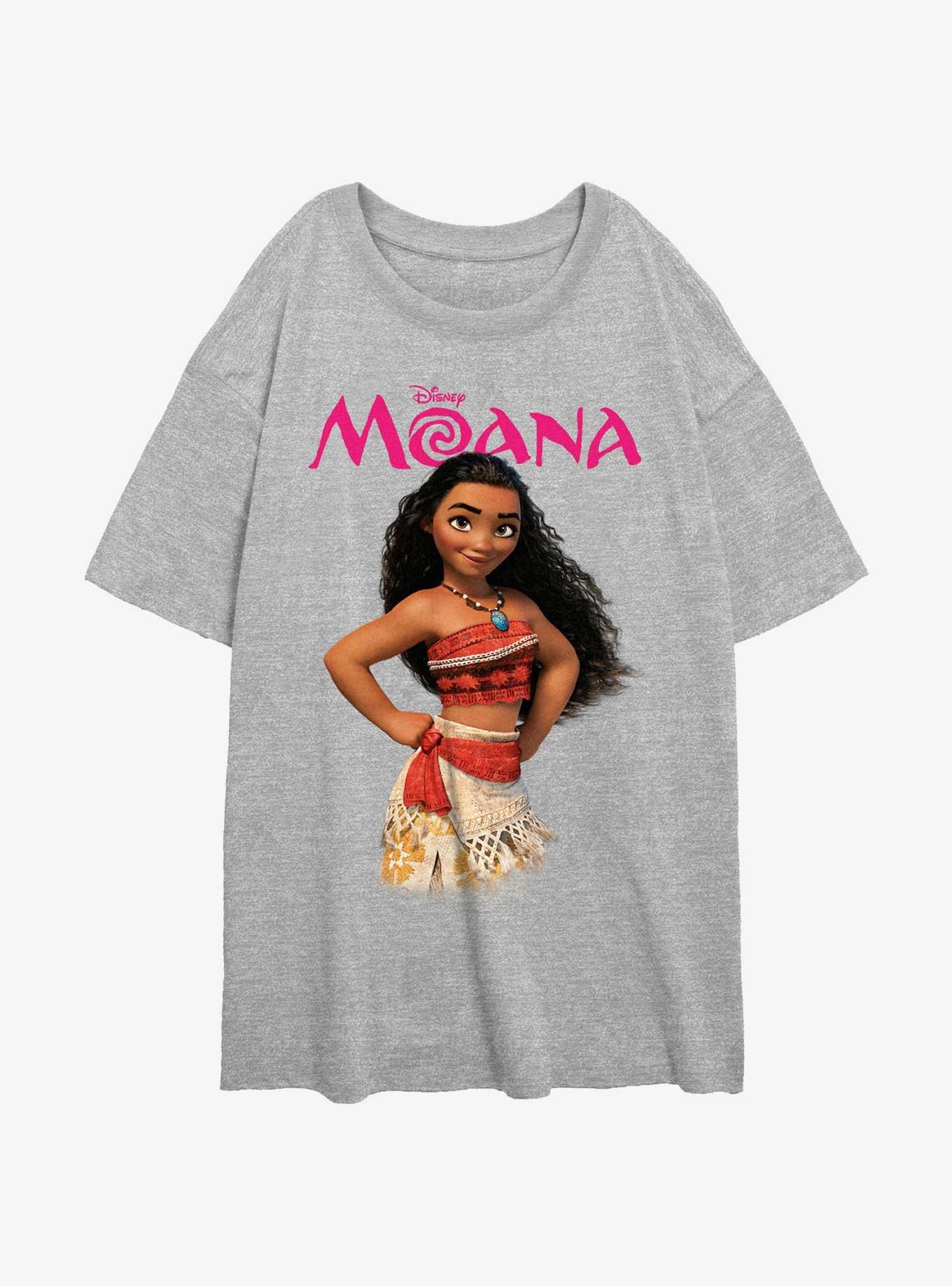 Disney Moana Cute Pose Girls Oversized T-Shirt