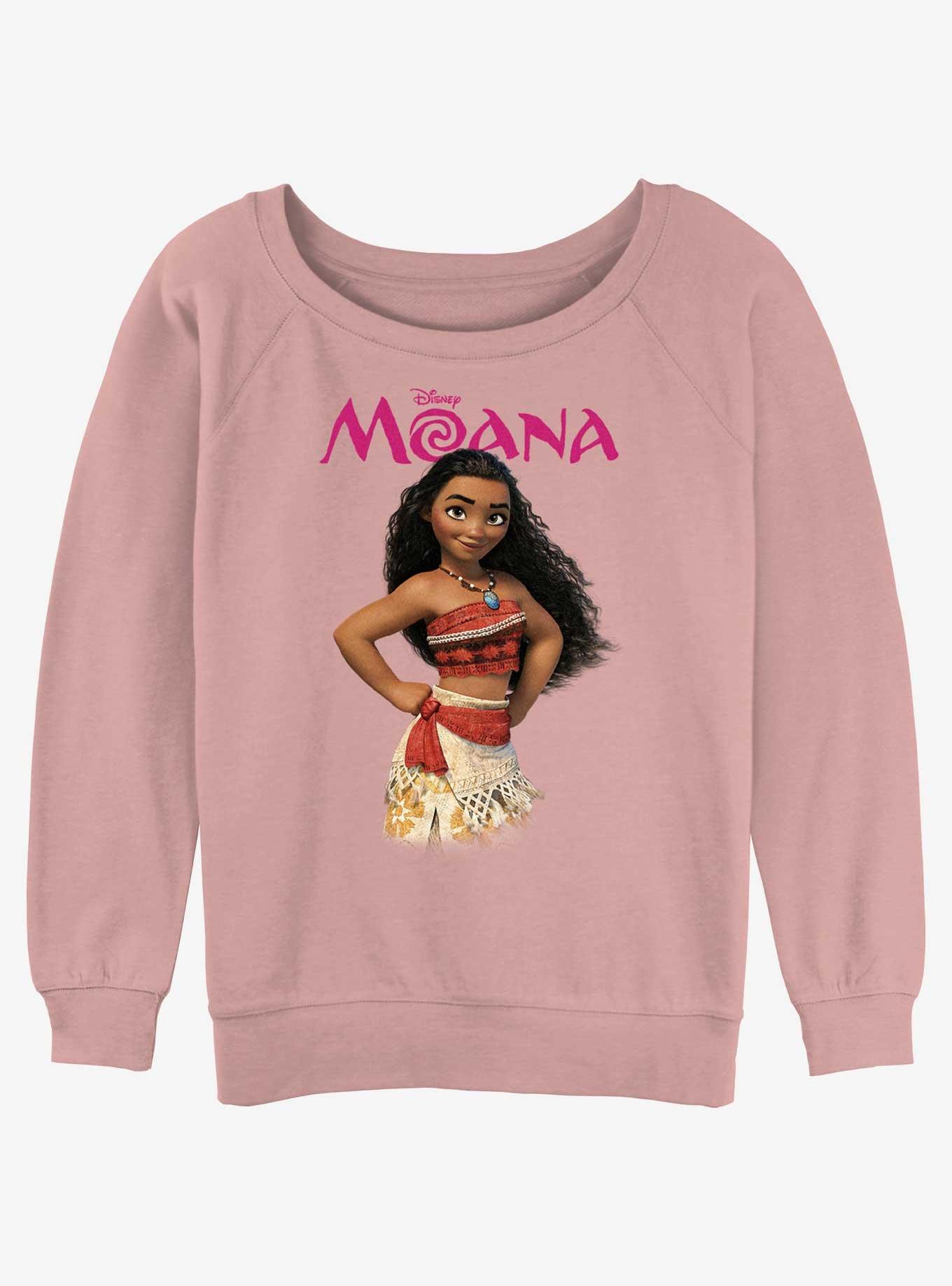 Disney Moana Cute Pose Girls Slouchy Sweatshirt