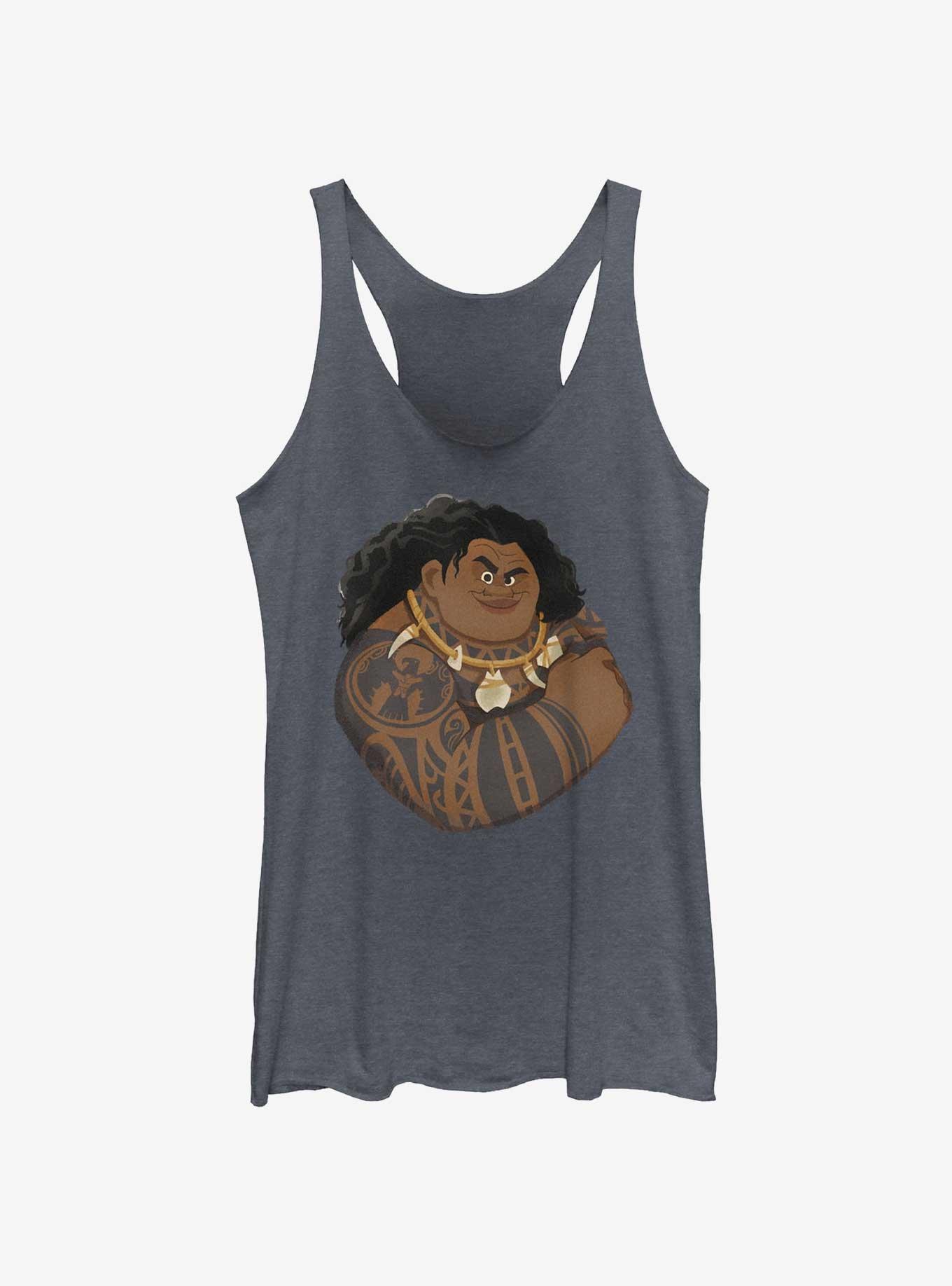 Disney Moana Wowie Maui Girls Tank, NAVY HTR, hi-res