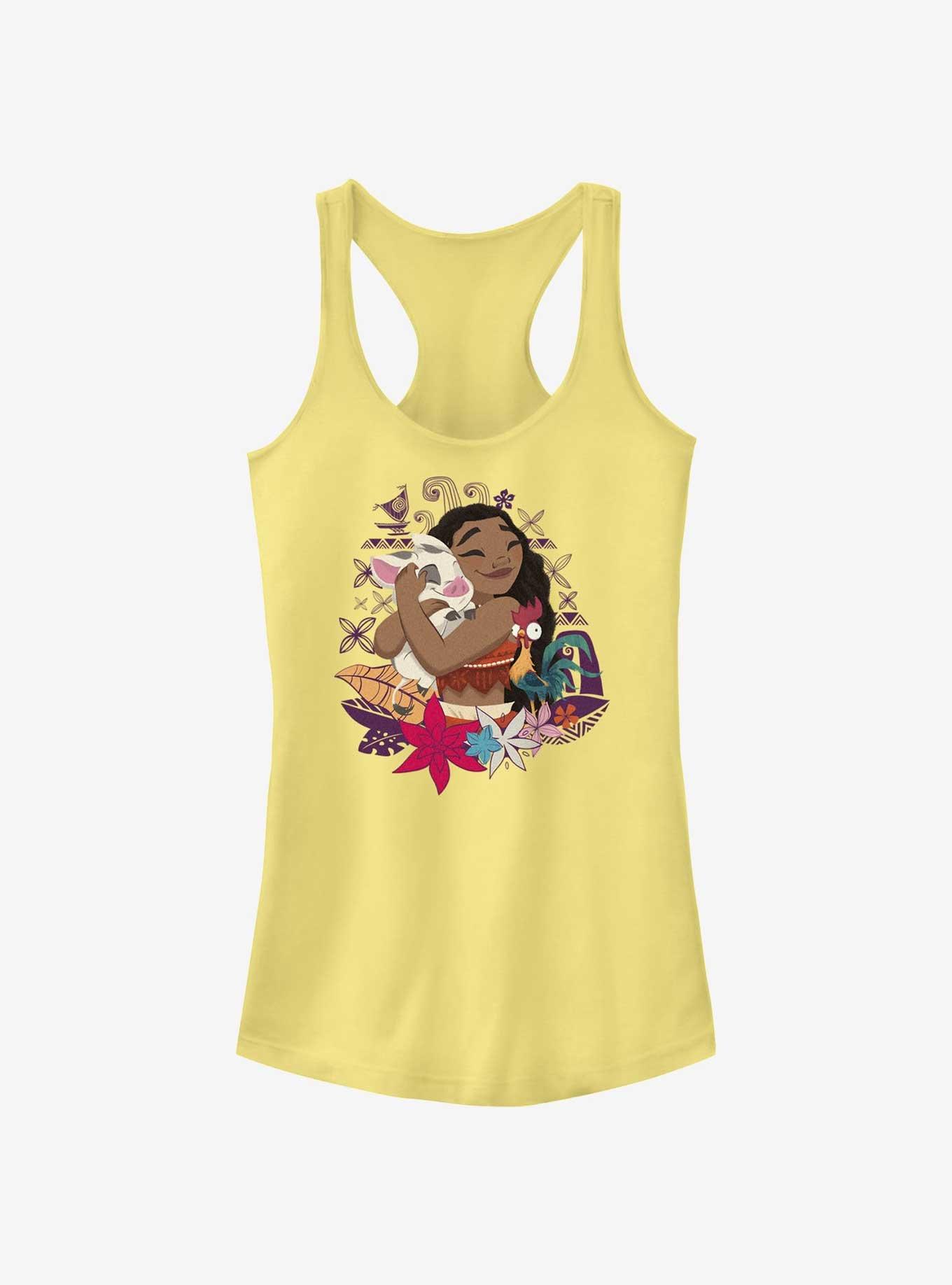 Disney Moana Pua Happy Hug Girls Tank, BANANA, hi-res
