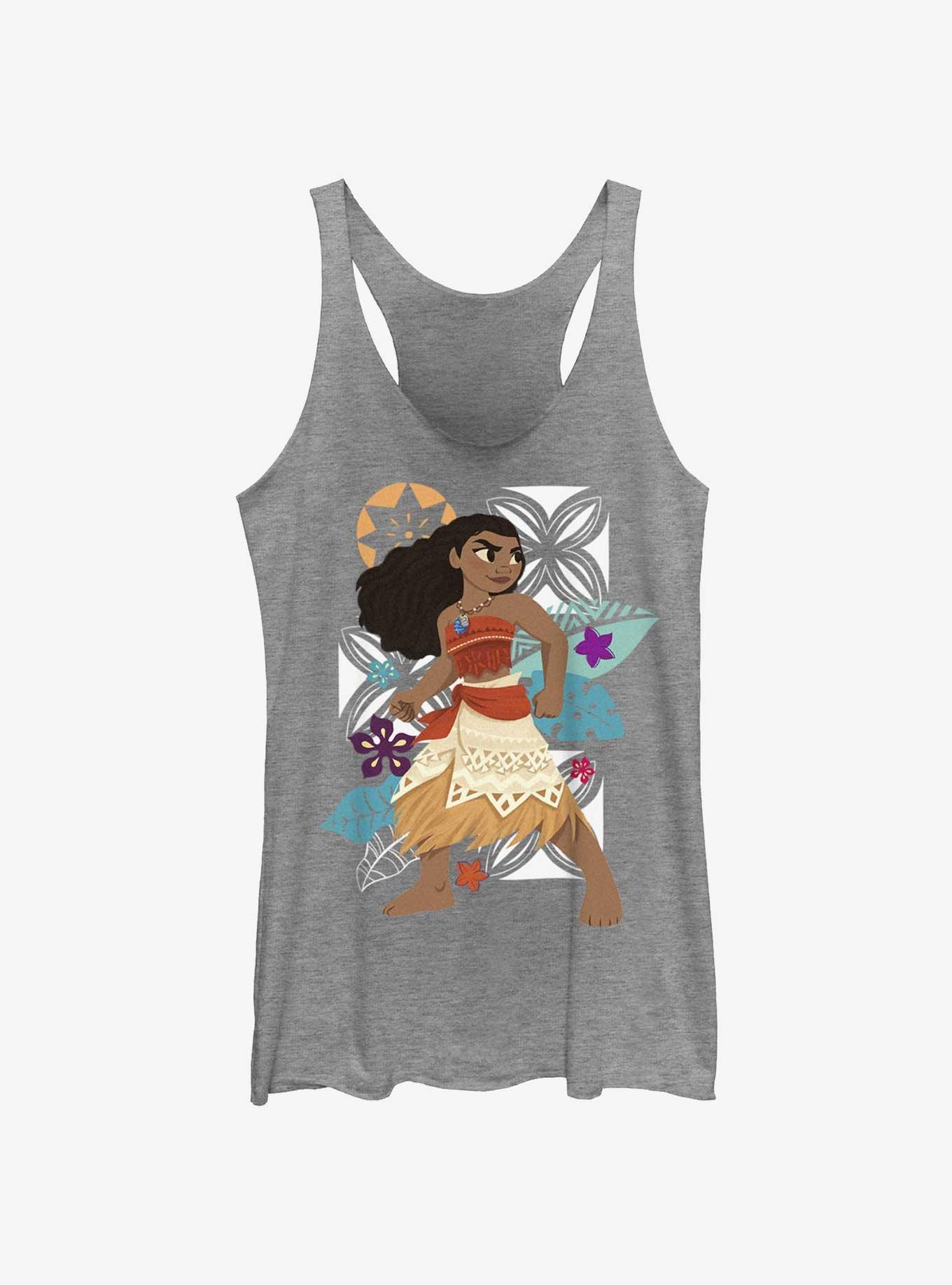 Disney Moana Flower Pose Girls Tank