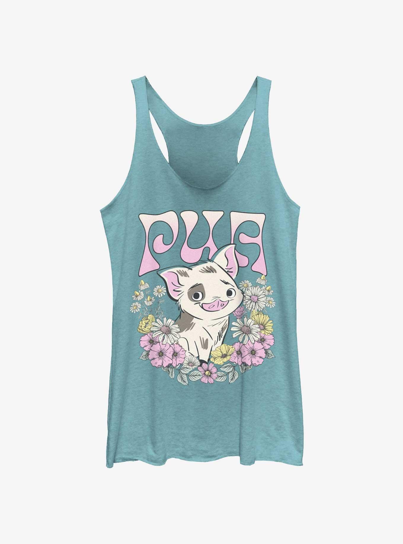 Disney Moana Pua Floral Wreath Girls Tank