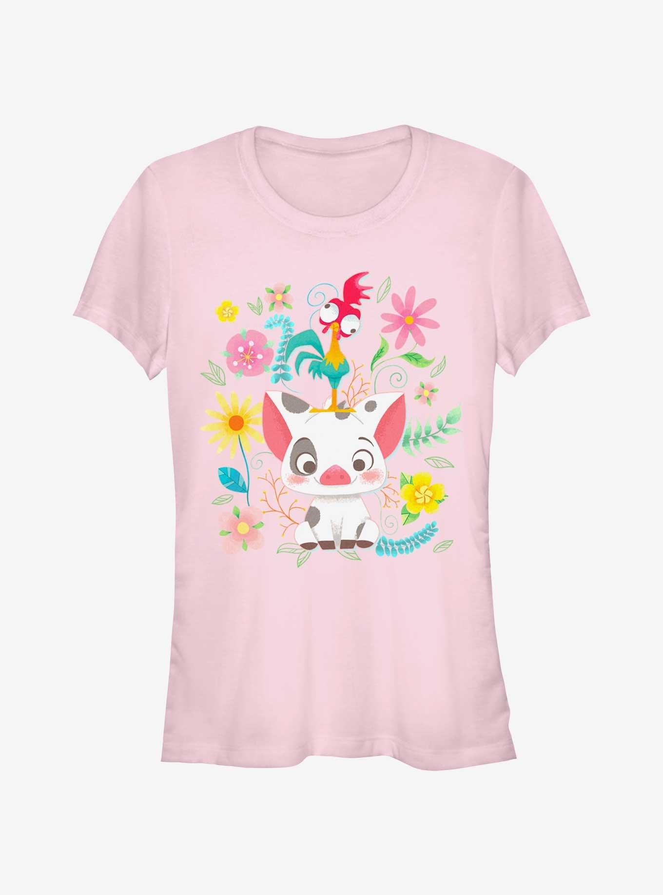 Disney Moana Floral Scatter Girls T-Shirt, , hi-res