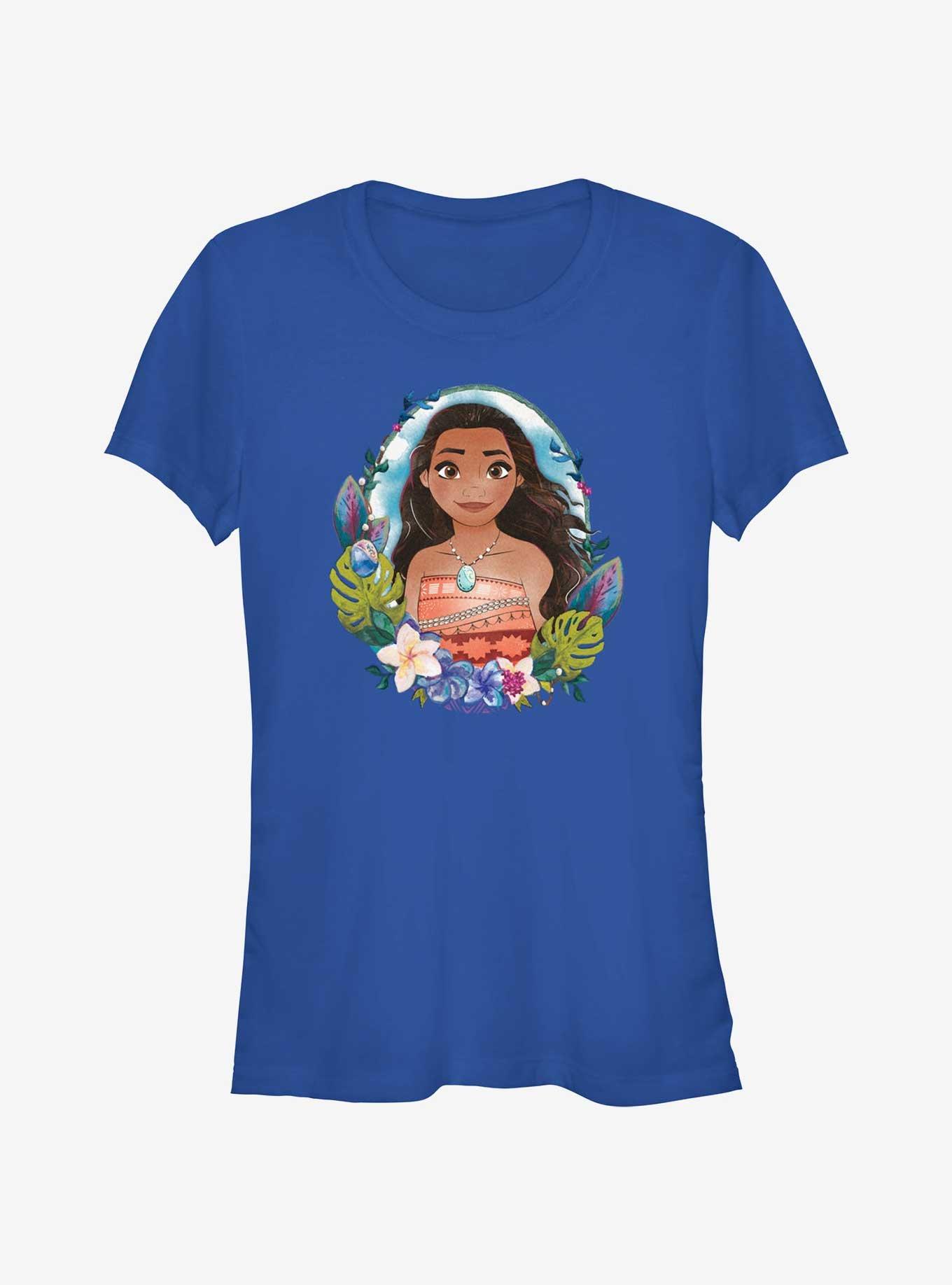 Disney Moana Flower Window Girls T-Shirt, ROYAL, hi-res