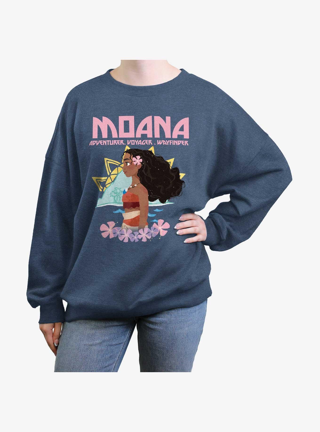 Disney Moana Voyager And Adventurer Girls Oversized Sweatshirt, , hi-res