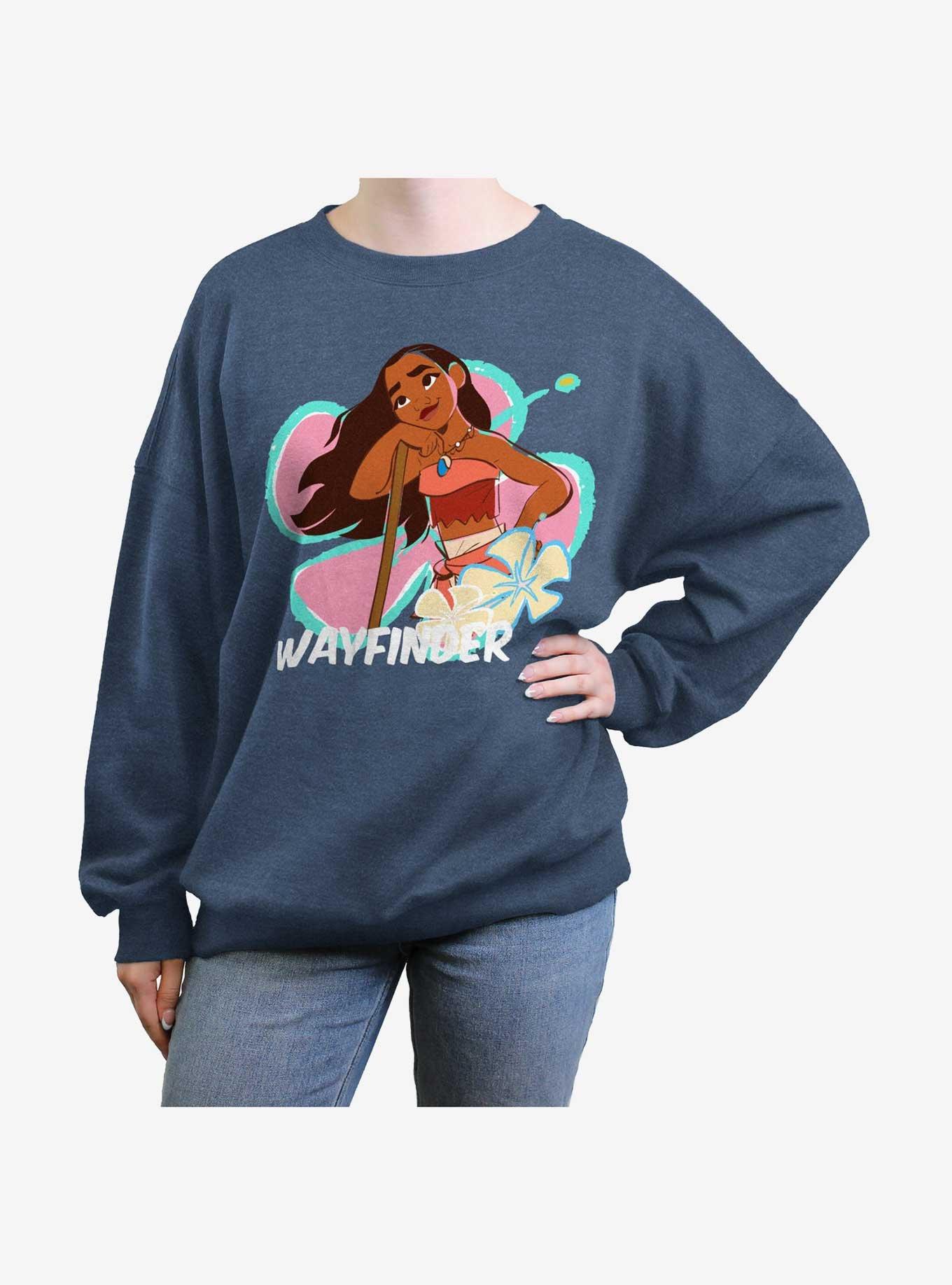 Disney Moana Wayfinder Pose Girls Oversized Sweatshirt