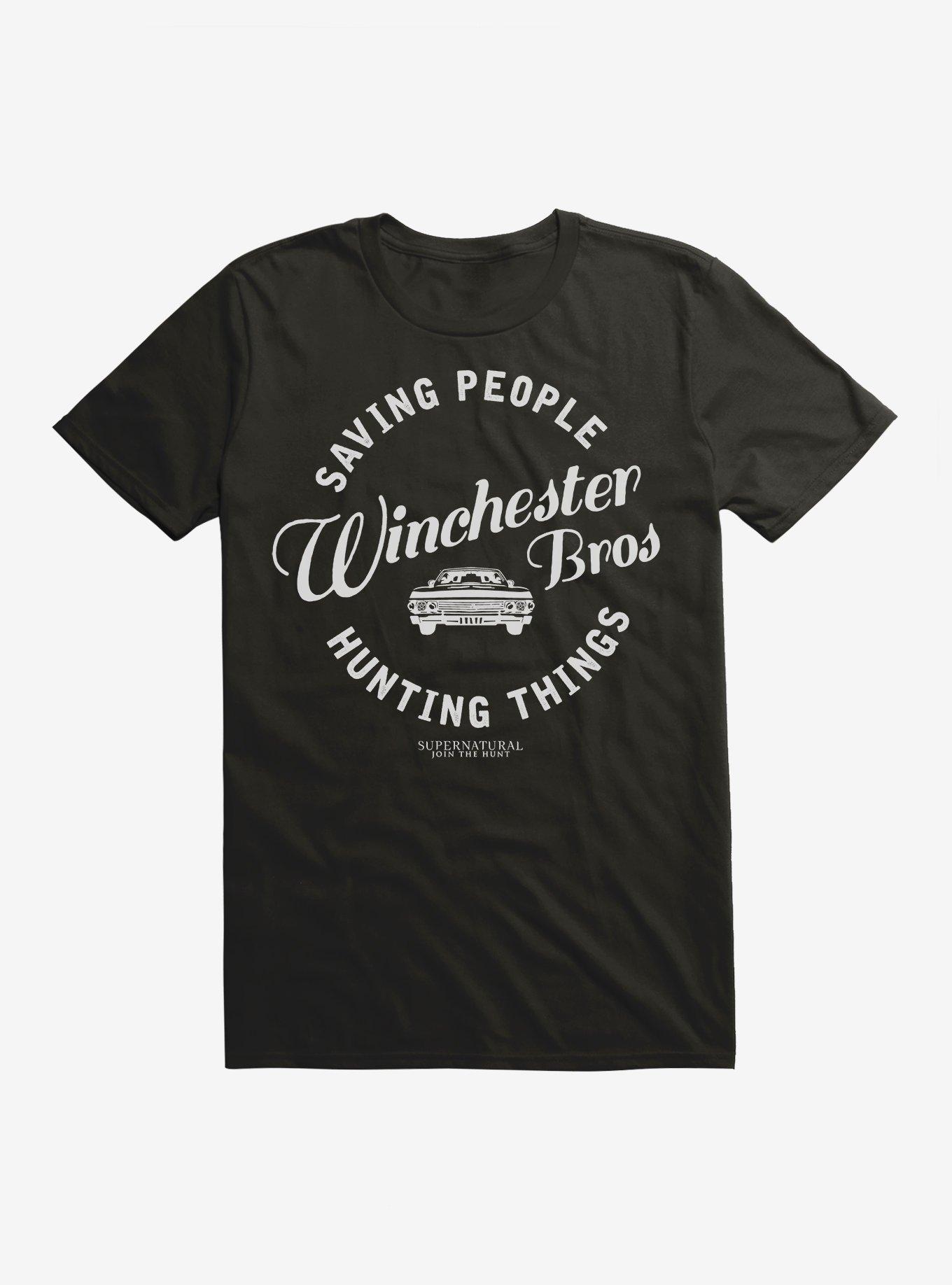 Supernatural Winchester Bros T-Shirt, BLACK, hi-res