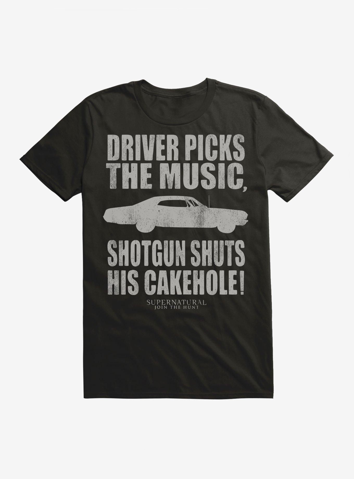 Supernatural Driver Picks The Music T-Shirt, BLACK, hi-res