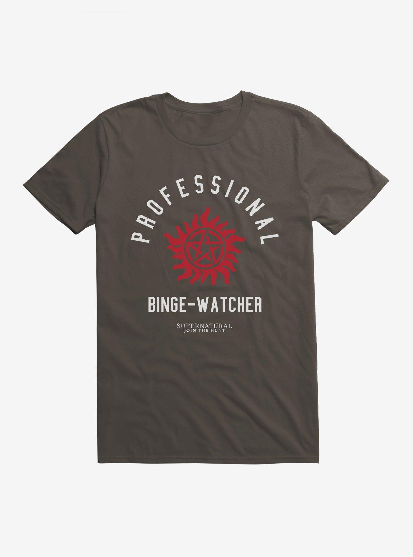 Supernatural Professional Binge-Watcher T-Shirt, , hi-res