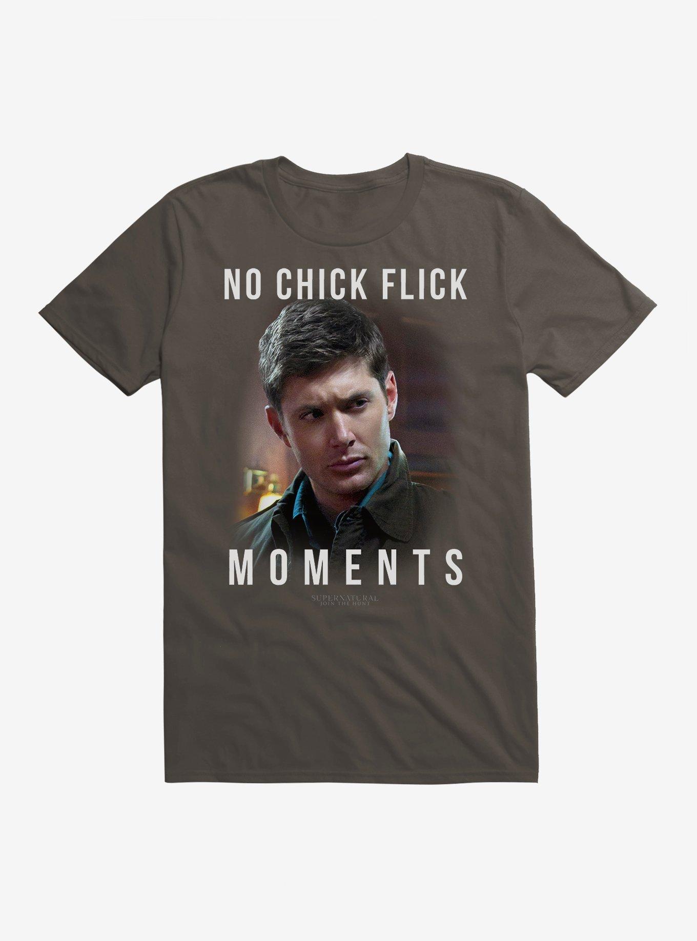 Supernatural No Chick Flick Moments T-Shirt, , hi-res