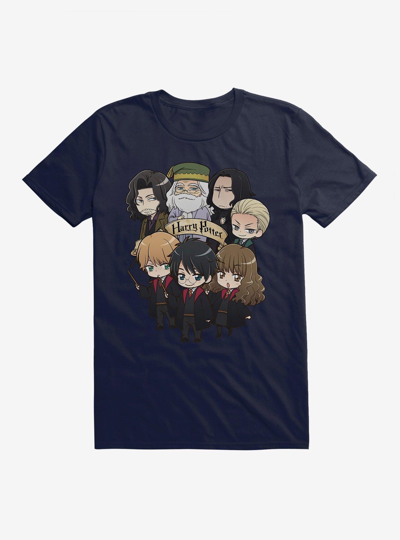 Harry Potter Banner And Group T-Shirt, NAVY, hi-res