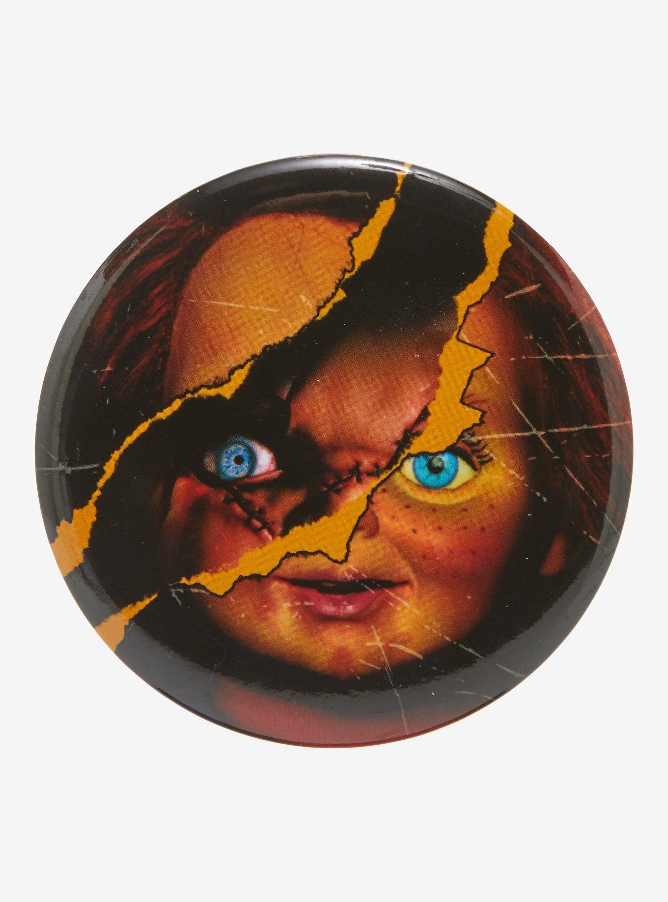 Chucky Scratch 3 Inch Button, , hi-res