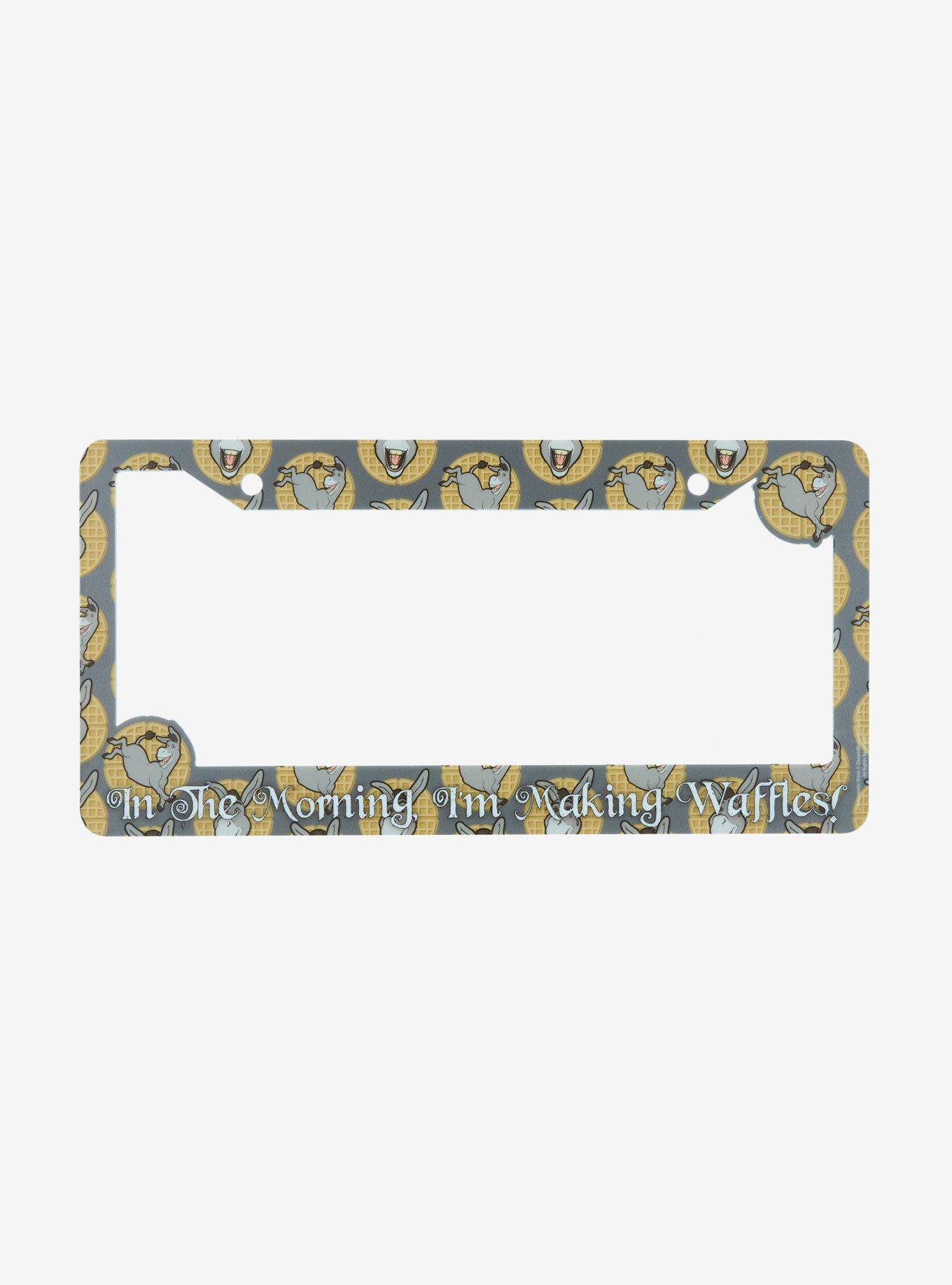 DreamWorks Shrek Donkey Waffles Allover Print License Plate Frame - BoxLunch Exclusive, , hi-res