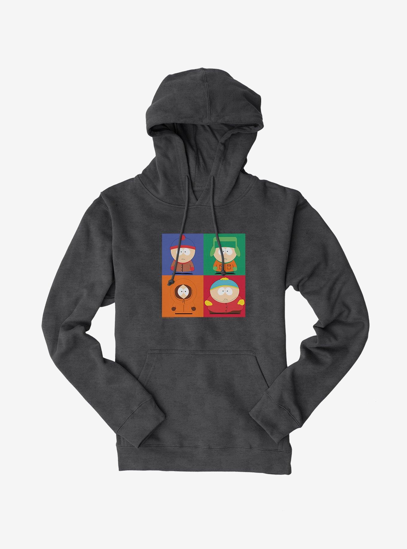 South Park Stan, Kyle, Kenny And Cartman Hoodie, DARK HEATHER, hi-res