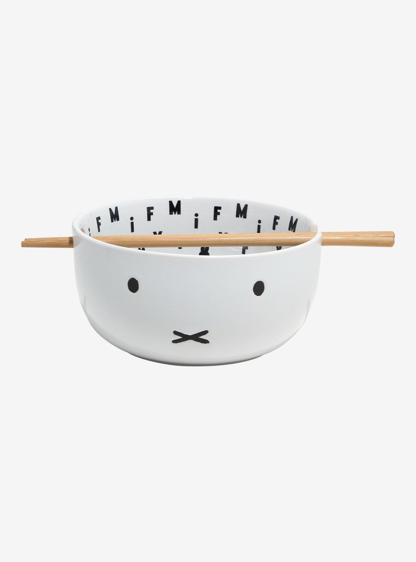 Miffy Face Ramen Bowl with Chopsticks, , hi-res