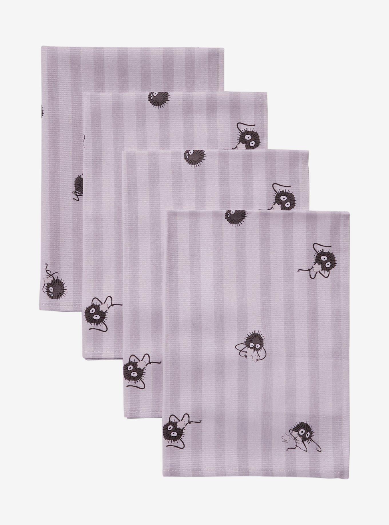 Studio Ghibli® Spirited Away Soot Sprites Striped Cloth Napkin Set