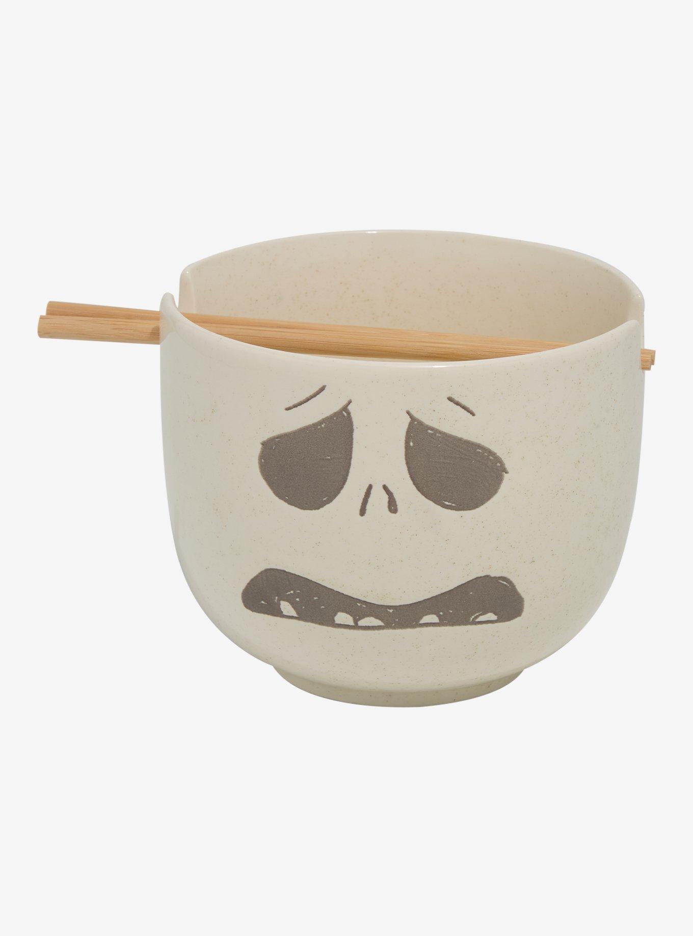 Disney The Nightmare Before Christmas Jack Skellington Face Ramen Bowl with Chopsticks - BoxLunch Exclusive, , hi-res