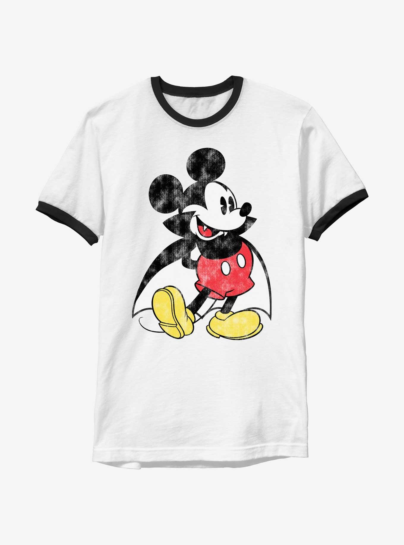 Disney Mickey Mouse Standing Vampire Ringer T-Shirt