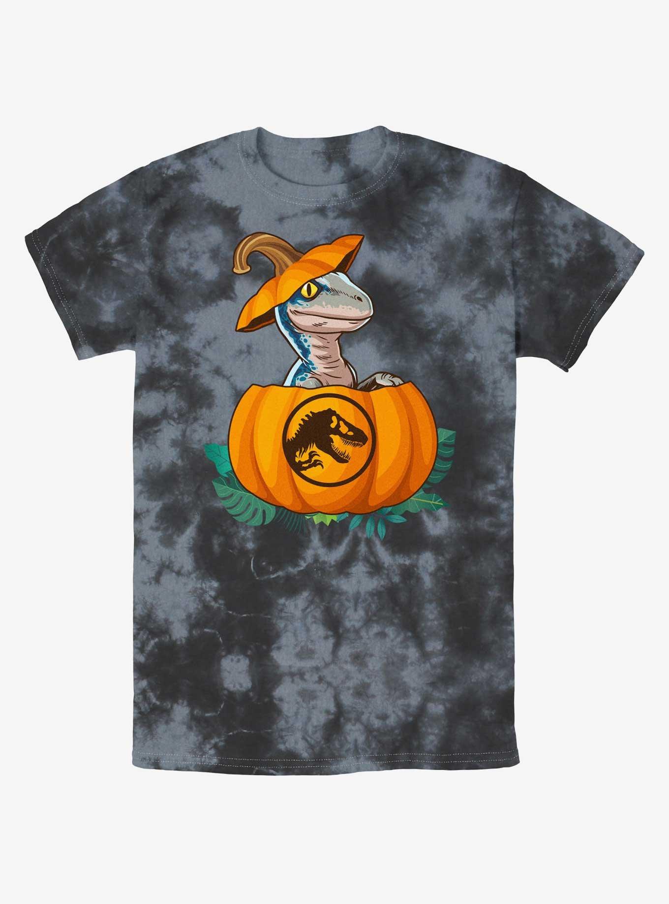 Jurassic Park Raptor Pumpkin Hatch Tie-Dye T-Shirt