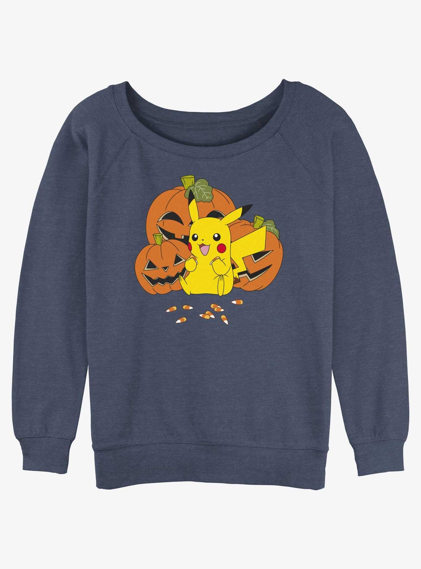 Pokemon Pumpkin N Candycorn Girls Slouchy Sweatshirt, , hi-res